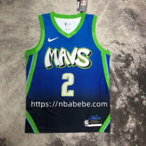 Maillot de Basket Dallas Mavericks Irving 2 bleu vert