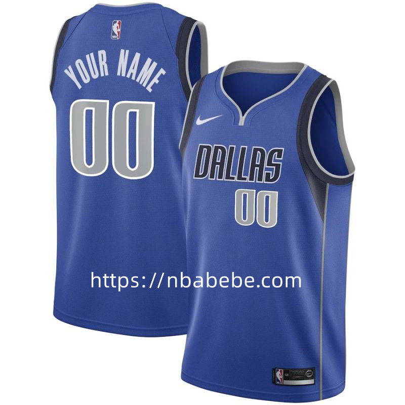 Maillot de Basket Dallas Mavericks personnalisé bleu