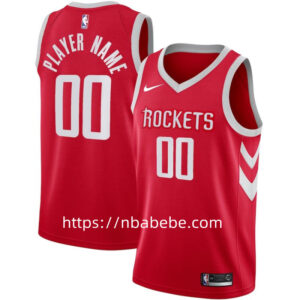 Maillot de Basket Houston Rockets personnalisé rouge