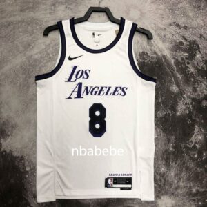 Maillot NBA Lakers 2023 Bryant 8 city édition blanc
