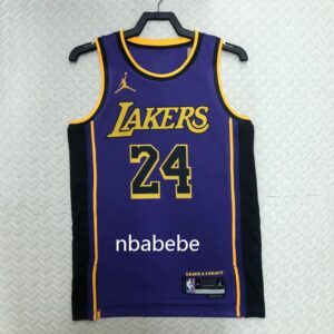 Maillot de Basket NBA Lakers Jordan 2023 Bryant 24 Violet