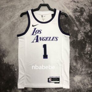 Maillot NBA Lakers 2023 Russell 1 city édition blanc