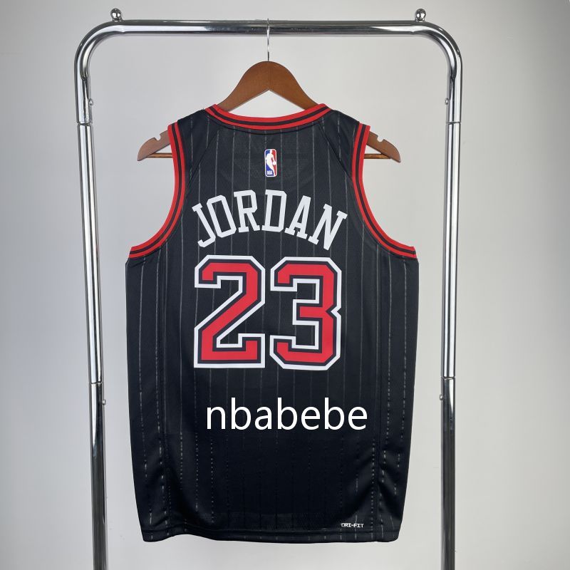 Maillot de Basket NBA Bulls 2023 Jordan 23 noir 2