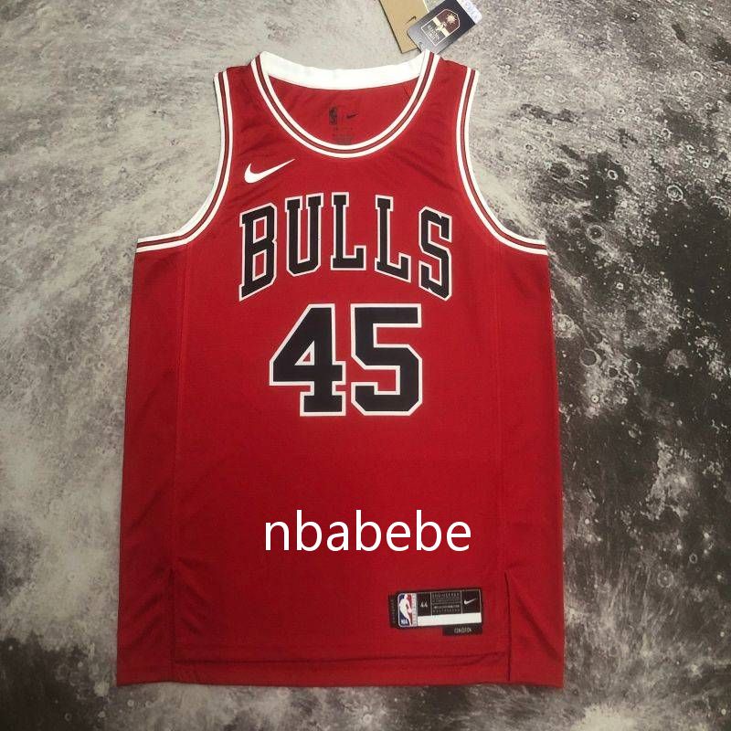 Maillot de Basket NBA Bulls 2023 Jordan 45 rouge
