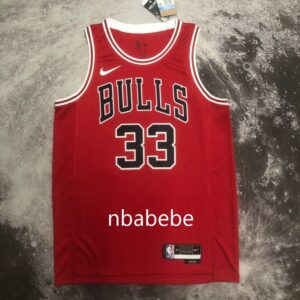 Maillot de Basket NBA Bulls 2023 Pippen 33 rouge