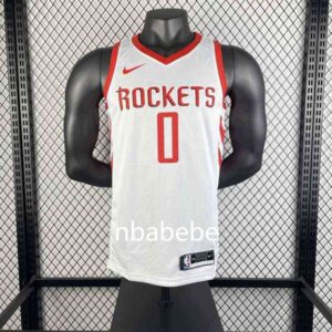 Maillot de Basket NBA Houston Rockets 2019 Westbrook 0 blanc