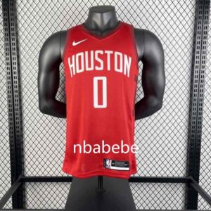 Maillot de Basket NBA Houston Rockets 2019 Westbrook 0 rouge earned édition