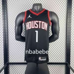 Maillot de Basket NBA Houston Rockets Jordan 2024 McGrady 1 noir