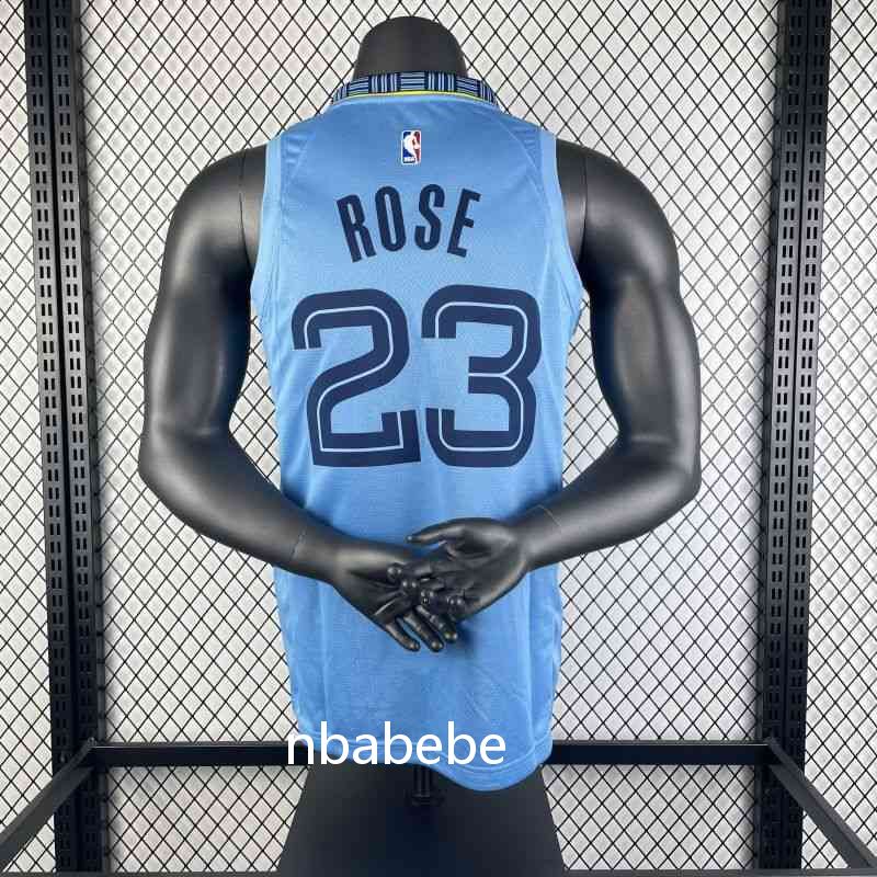 Maillot NBA Memphis Grizzlies Jordan 2021 Rose 23 bleu 2