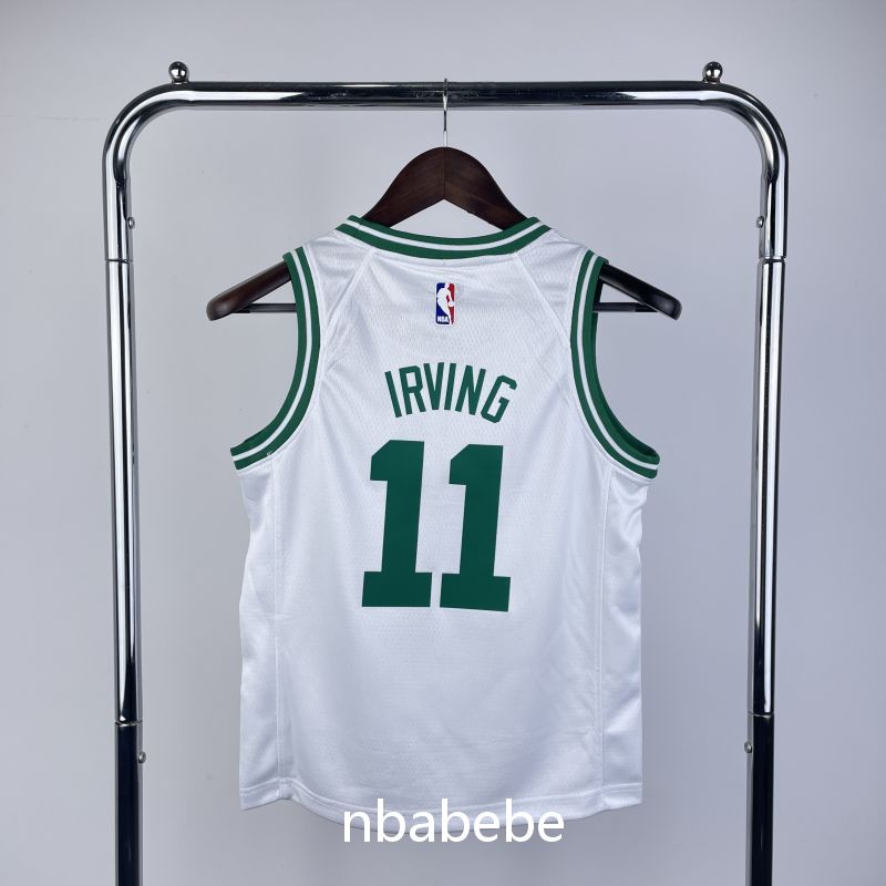 Maillot de Basket NBA Boston Celtics Enfant 2023 Irving 11 blanc 2