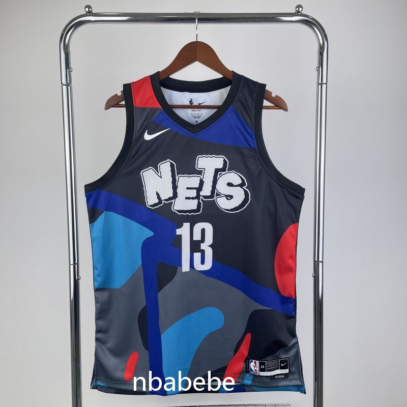 Maillot de Basket NBA Brooklyn Nets 2024 Harden 13 city édition