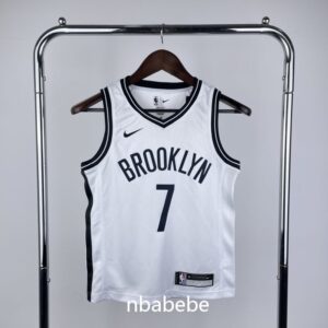 Maillot de Basket NBA Brooklyn Nets Enfant 2023 Durant 7 blanc
