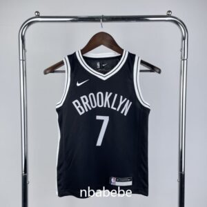 Maillot de Basket NBA Brooklyn Nets Enfant 2023 Durant 7 noir