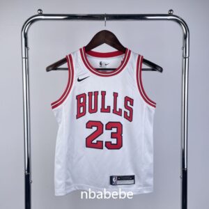 Maillot de Basket NBA Chicago Bulls Enfant 2023 Jordan 23 blanc