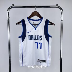 Maillot de Basket NBA Dallas Mavericks Enfant 2023 Dončić 77 blanc