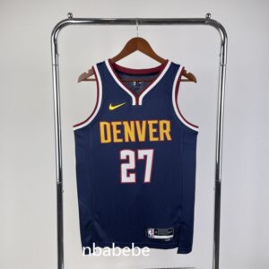 Maillot de Basket NBA Denver Nuggets 2023 Murray 27 bleu foncé