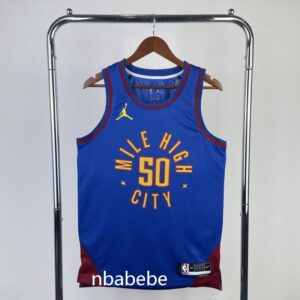 Maillot de Basket NBA Denver Nuggets Jordan 2023 Gordon 50 bleu