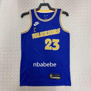 Maillot de Basket NBA Golden State Warriors 2023 Green 23 vintage bleu