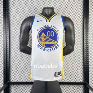 Maillot de Basket NBA Golden State Warriors 2023 Kuminga 00 blanc