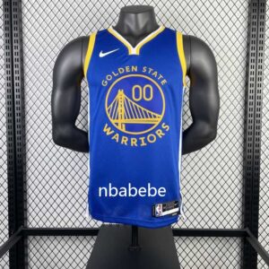 Maillot de Basket NBA Golden State Warriors 2023 Kuminga 00 bleu