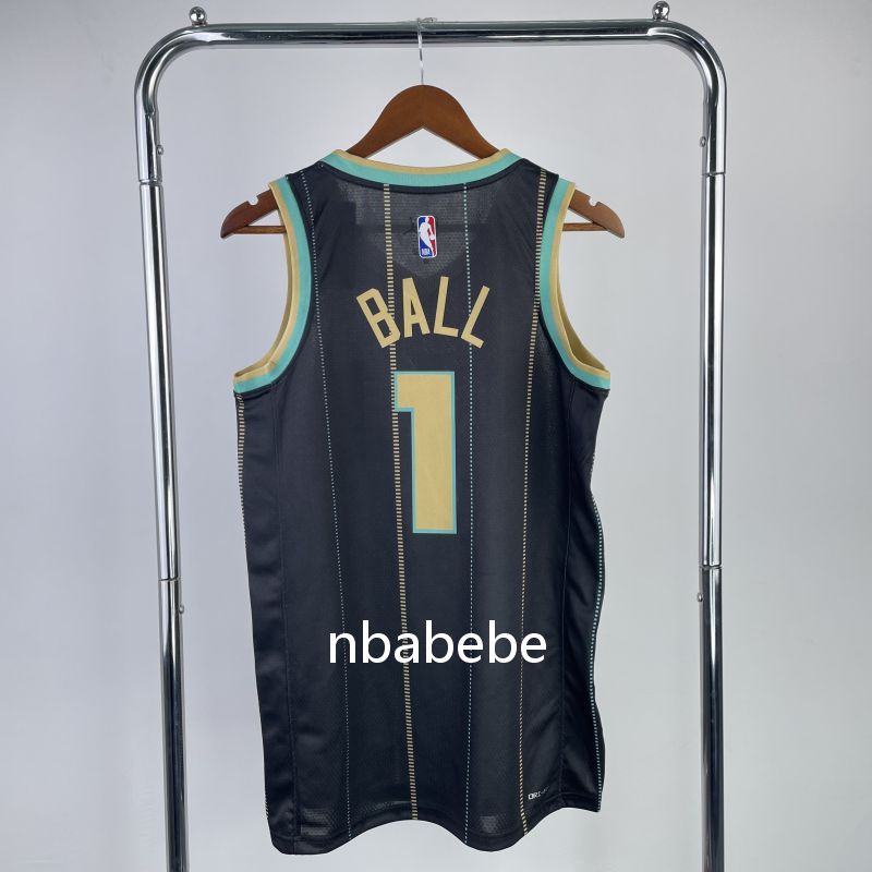 Maillot de Basket NBA Hornets 2023 Ball 1 city édition 2