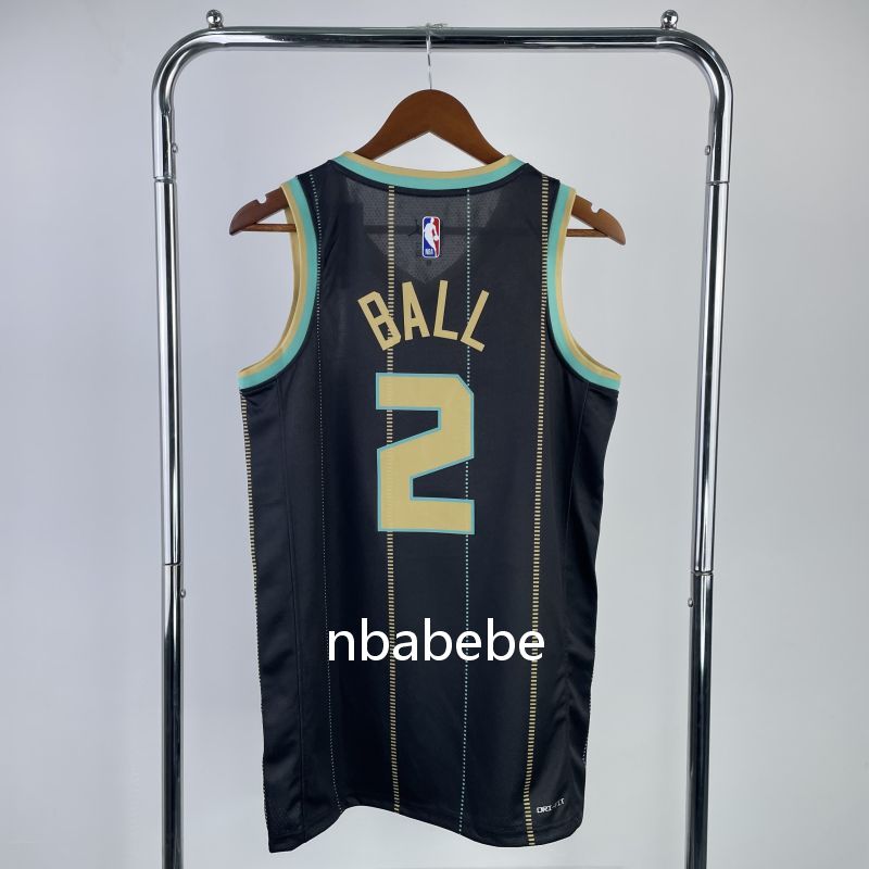 Maillot de Basket NBA Hornets 2023 Ball 2 city édition 2