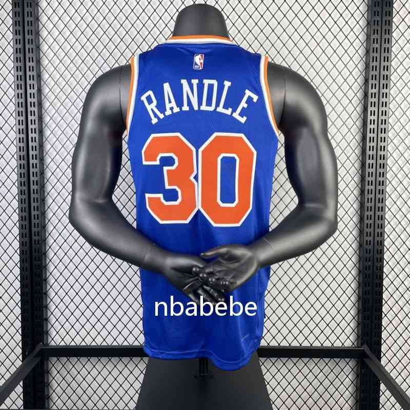 Maillot de Basket NBA Knicks 2023 Randle 30 bleu 2