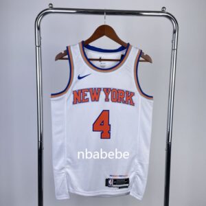 Maillot de Basket NBA Knicks 2023 Rose 4 blanc