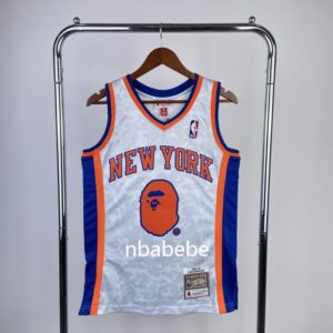 Maillot de Basket NBA Knicks x BAPExM&N blanc BAPE 93