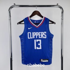 Maillot de Basket NBA LA Clippers Enfant 2023 George 13 bleu