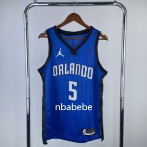 Maillot de Basket NBA Magic Jordan 2023 Banchero 5 bleu