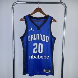 Maillot de Basket NBA Magic Jordan 2023 Fultz 20 bleu