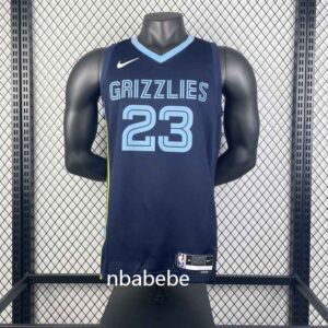 Maillot de Basket NBA Memphis Grizzlies 2023 Rose 23 bleu foncé