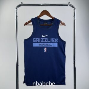 Maillot de Basket NBA Memphis Grizzlies 2023 entraînement gilet bleu foncé