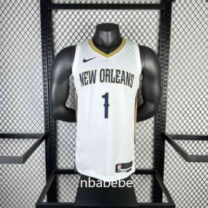 Maillot de Basket NBA New Orleans Pelicans 2023 Williamson 1 blanc