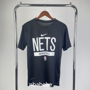T Shirt NBA Brooklyn Nets 2023 entraînement noir