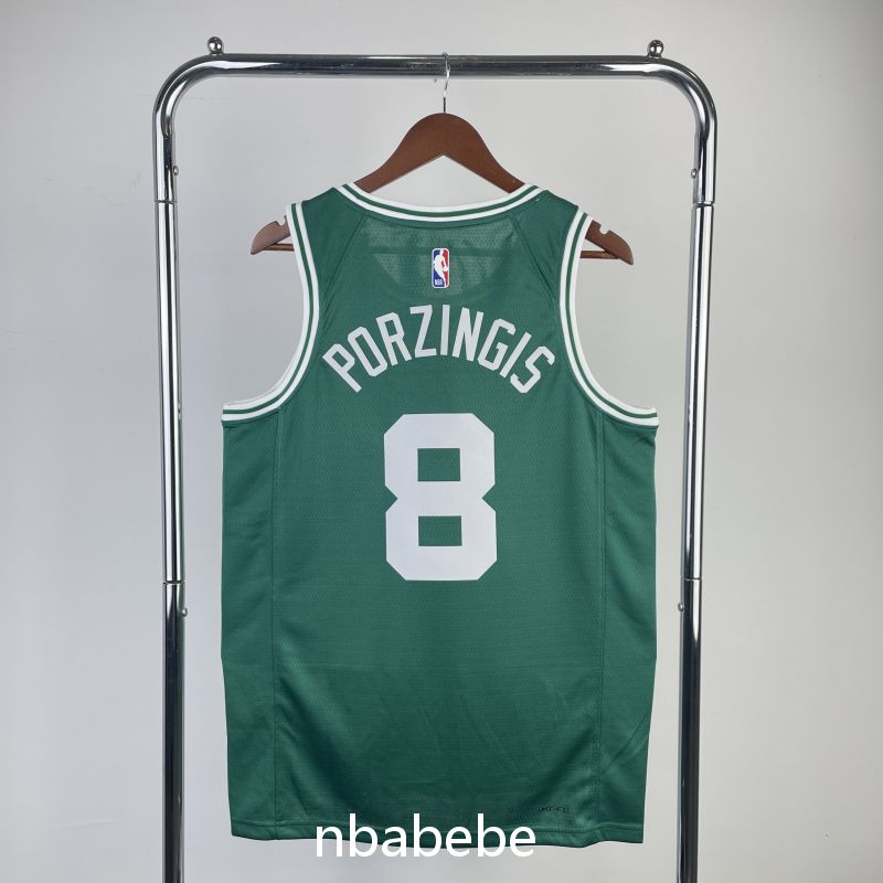 Maillot de Basket NBA Boston Celtics 2023 Porzingis 8 vert 2