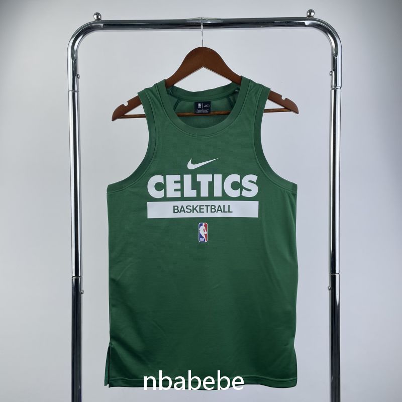 Maillot de Basket NBA Boston Celtics 2023 entraînement gilet vert