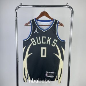 Maillot de Basket NBA Milwaukee Bucks Jordan 2023 Lillard 0