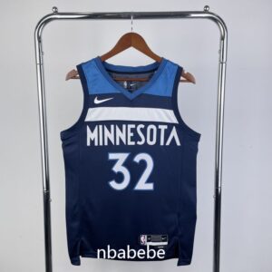 Maillot de Basket NBA Minnesota Timberwolves 2023 Towns 32 bleu foncé