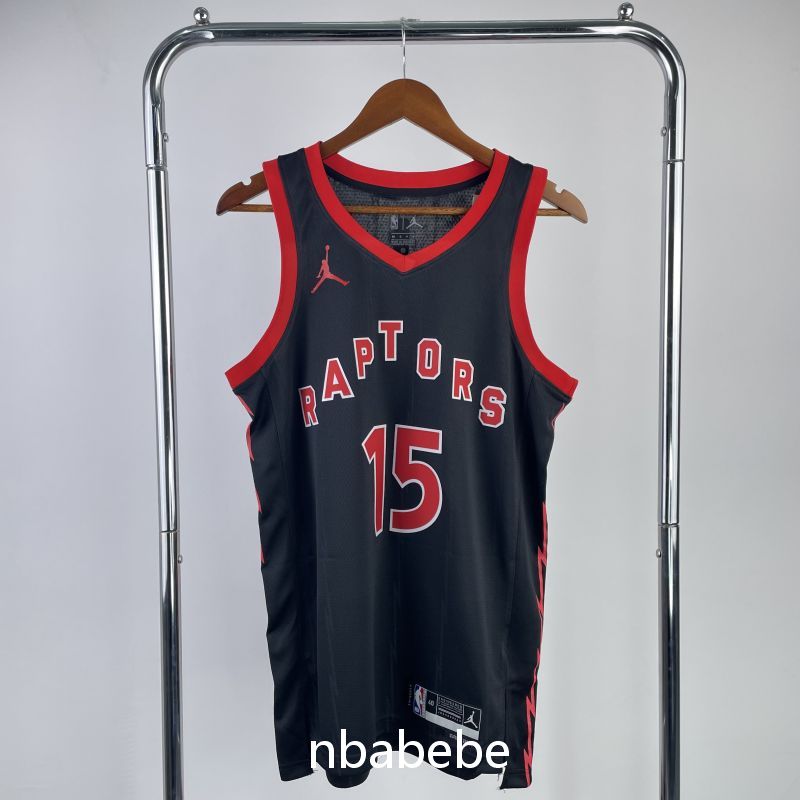 Maillot de Basket NBA Toronto Raptors Jordan 2023 Carter 15 noir