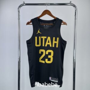 Maillot de Basket NBA Utah Jazz Jordan 2023 Markkanen 23 noir