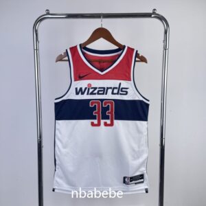 Maillot de Basket NBA Washington Wizards 2023 Kuzma 33 blanc