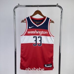 Maillot de Basket NBA Washington Wizards 2023 Kuzma 33 rouge 2