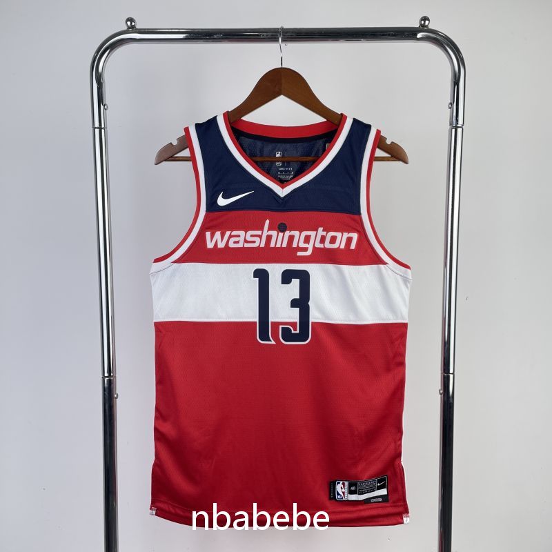 Maillot de Basket NBA Washington Wizards 2023 Poole 13 rouge