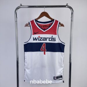 Maillot de Basket NBA Washington Wizards 2023 Westbrook 4 blanc
