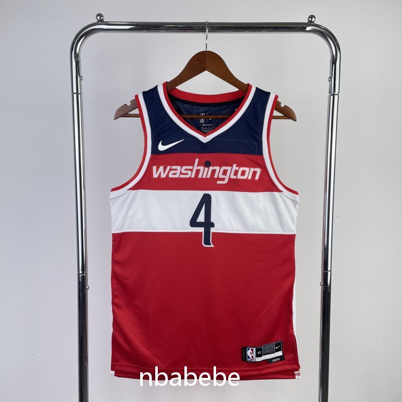Maillot de Basket NBA Washington Wizards 2023 Westbrook 4 rouge