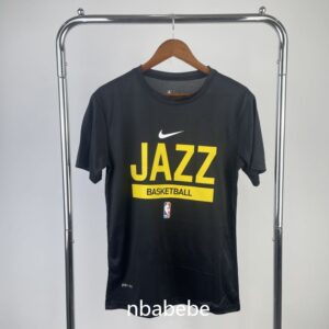 T Shirt NBA Utah Jazz 2023 entraînement noir