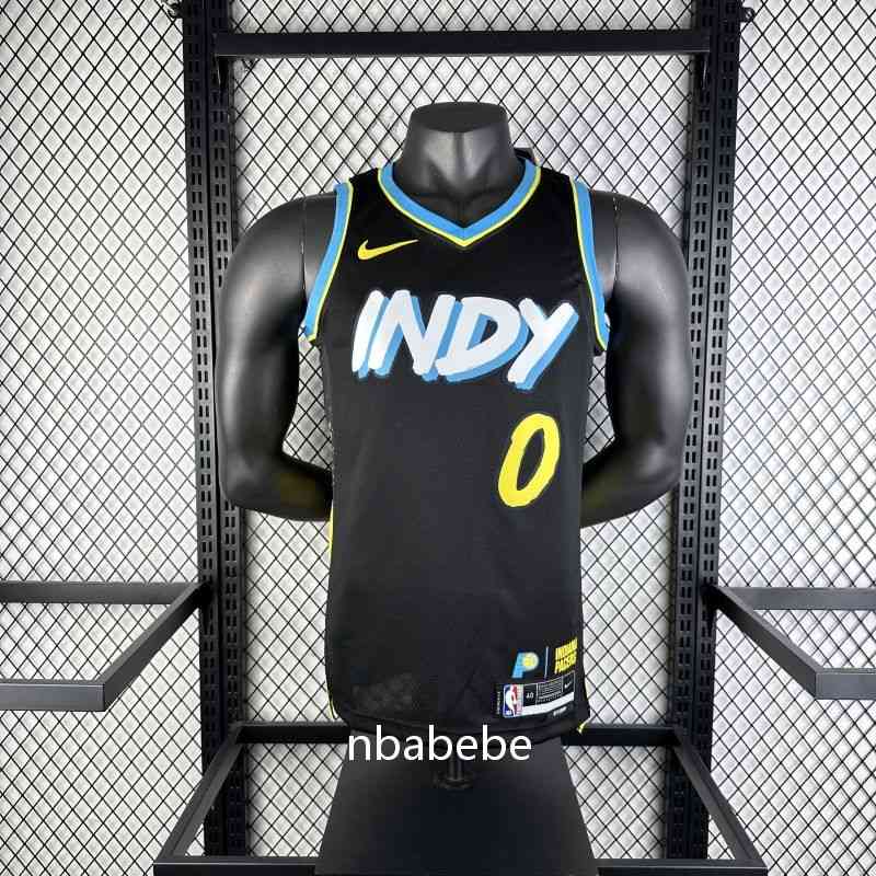 Maillot de Basket NBA Indiana Pacers 2024 Haliburton 0 city édition