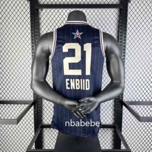 Maillot de Basket NBA All-Star 2024 Embiid 21 bleu